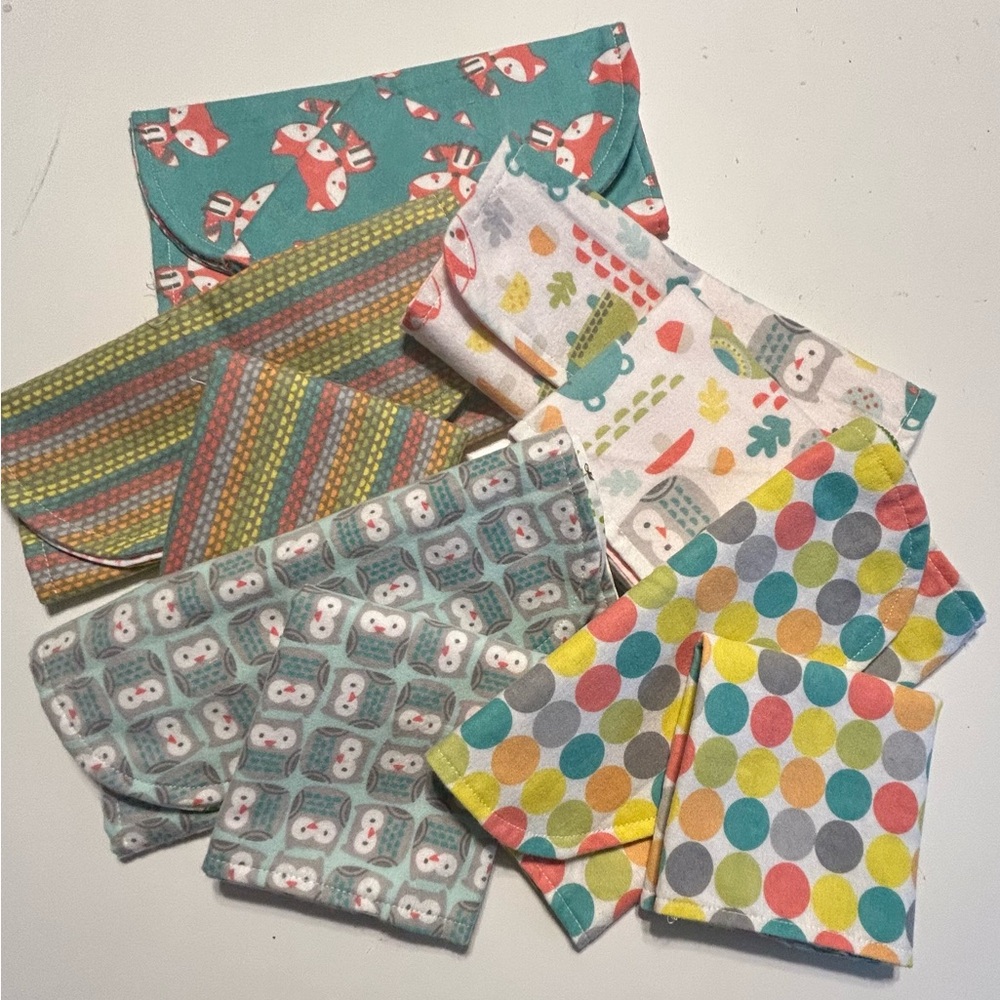 Hand Crafted Kids Bibs - Multicolor Patterns